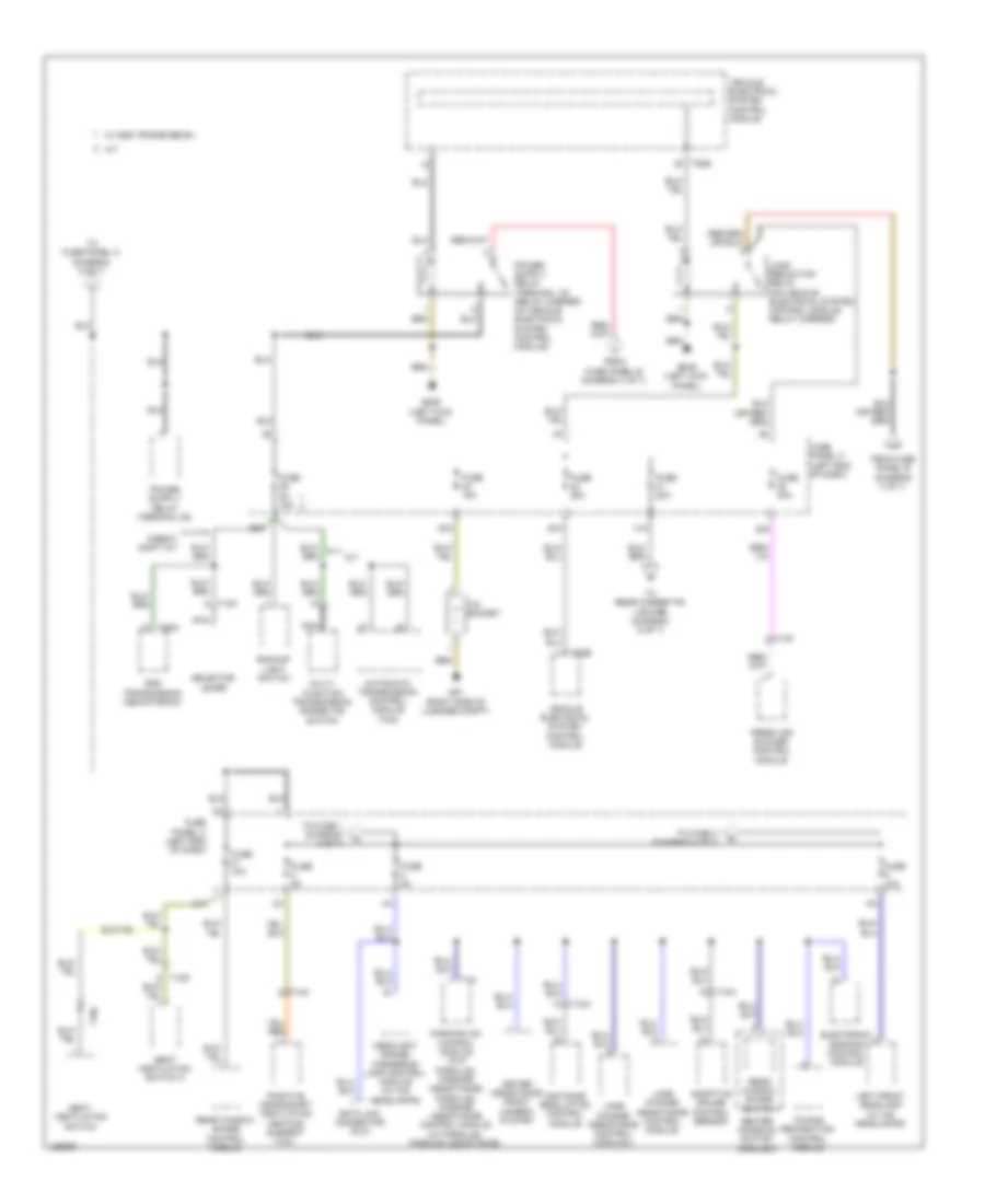Power Distribution Wiring Diagram (3 of 7) for Volkswagen CC Sport 2014