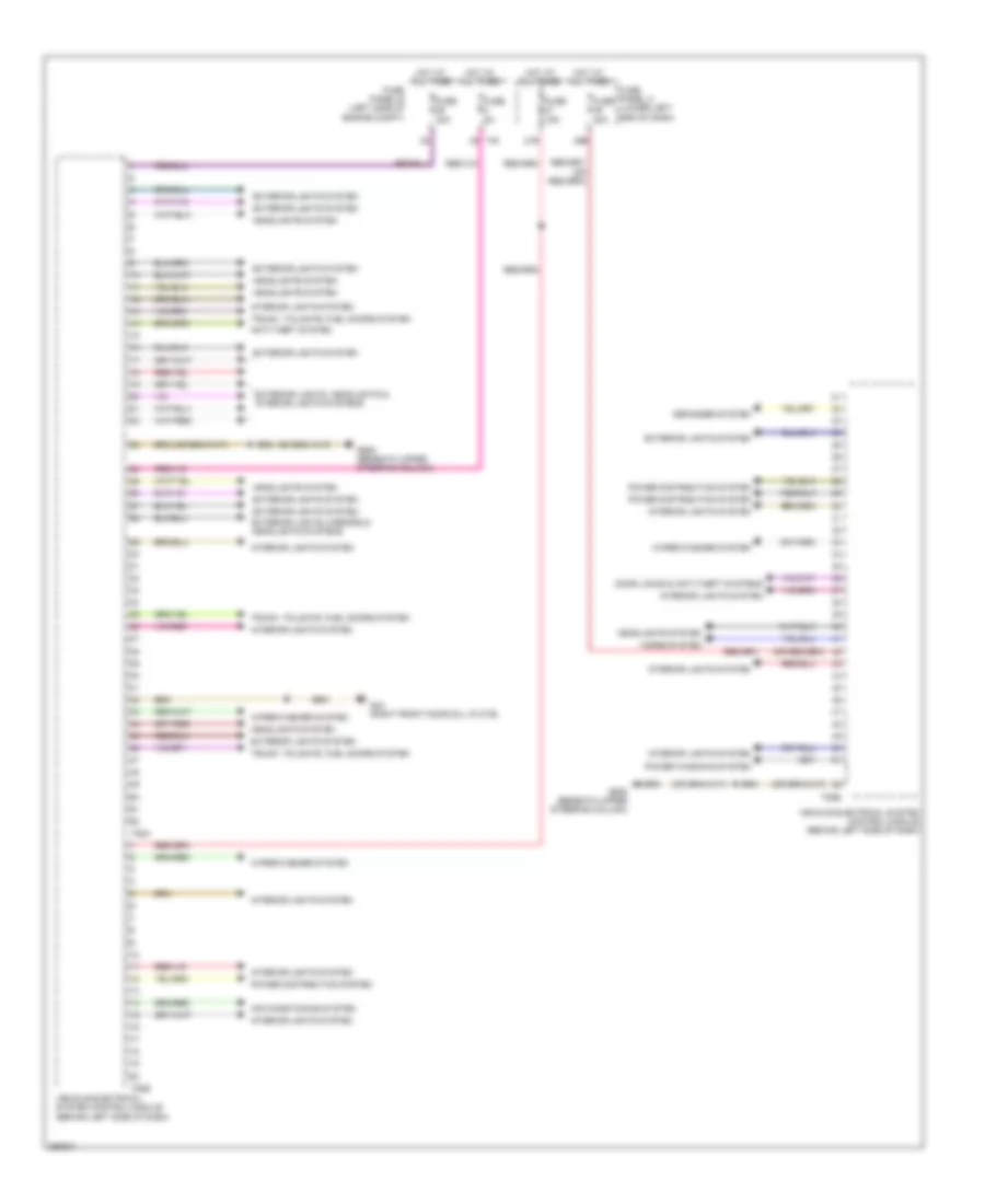 Vehicle Electrical System Control Module Wiring Diagram Early Production 1 of 2 for Volkswagen Tiguan SEL 4Motion 2011