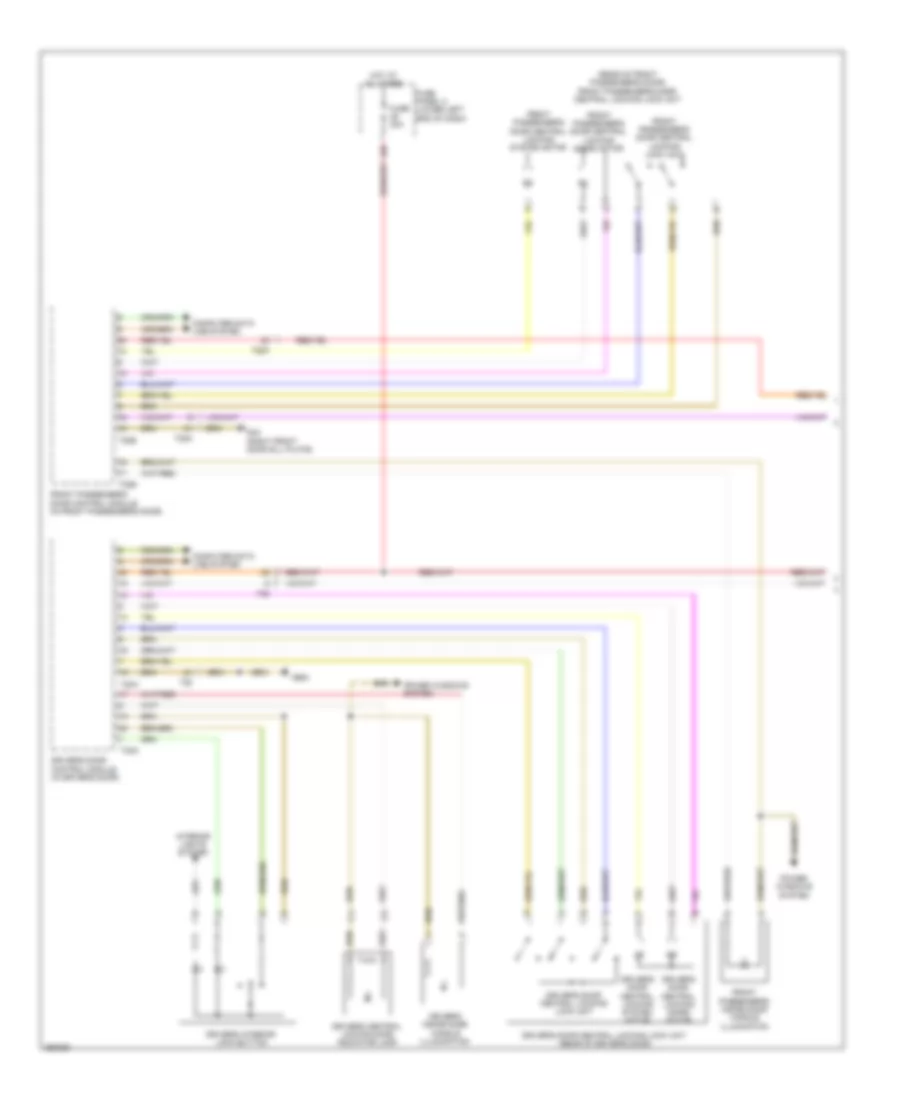 Power Door Locks Wiring Diagram, Late Production (1 of 2) for Volkswagen Tiguan SEL 4Motion 2011