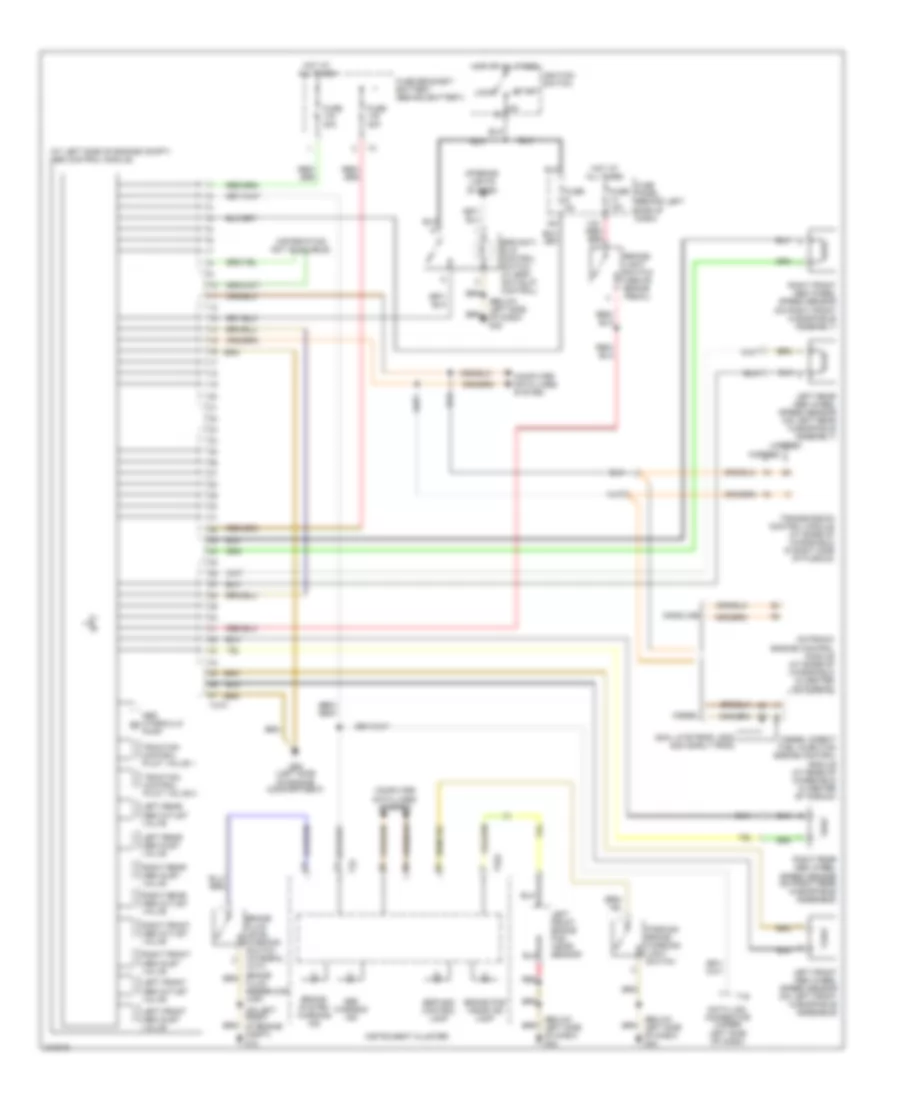 Anti-lock Brakes Wiring Diagram, without Electronic Stability Program for Volkswagen GTI 2004