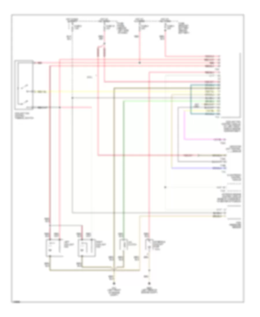 Cooling Fan Wiring Diagram Auto A C for Volkswagen GTI 2004