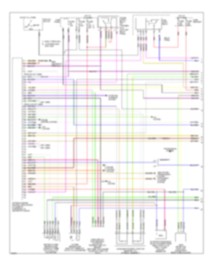 2.8L, Engine Performance Wiring Diagram (1 of 4) for Volkswagen GTI 2004