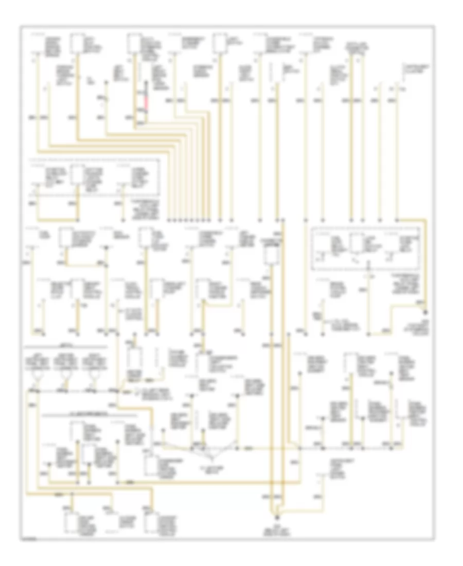 Ground Distribution Wiring Diagram (2 of 3) for Volkswagen GTI 2004