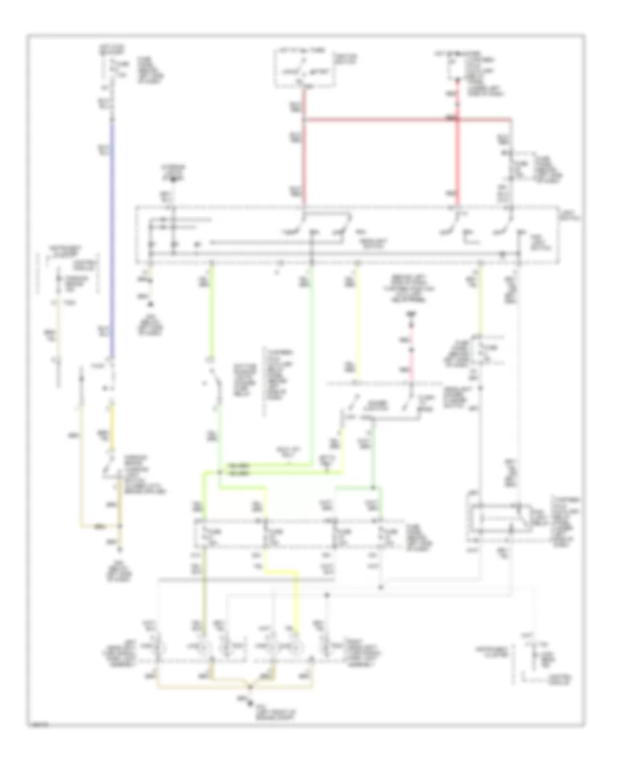 Headlights Wiring Diagram for Volkswagen GTI 2004