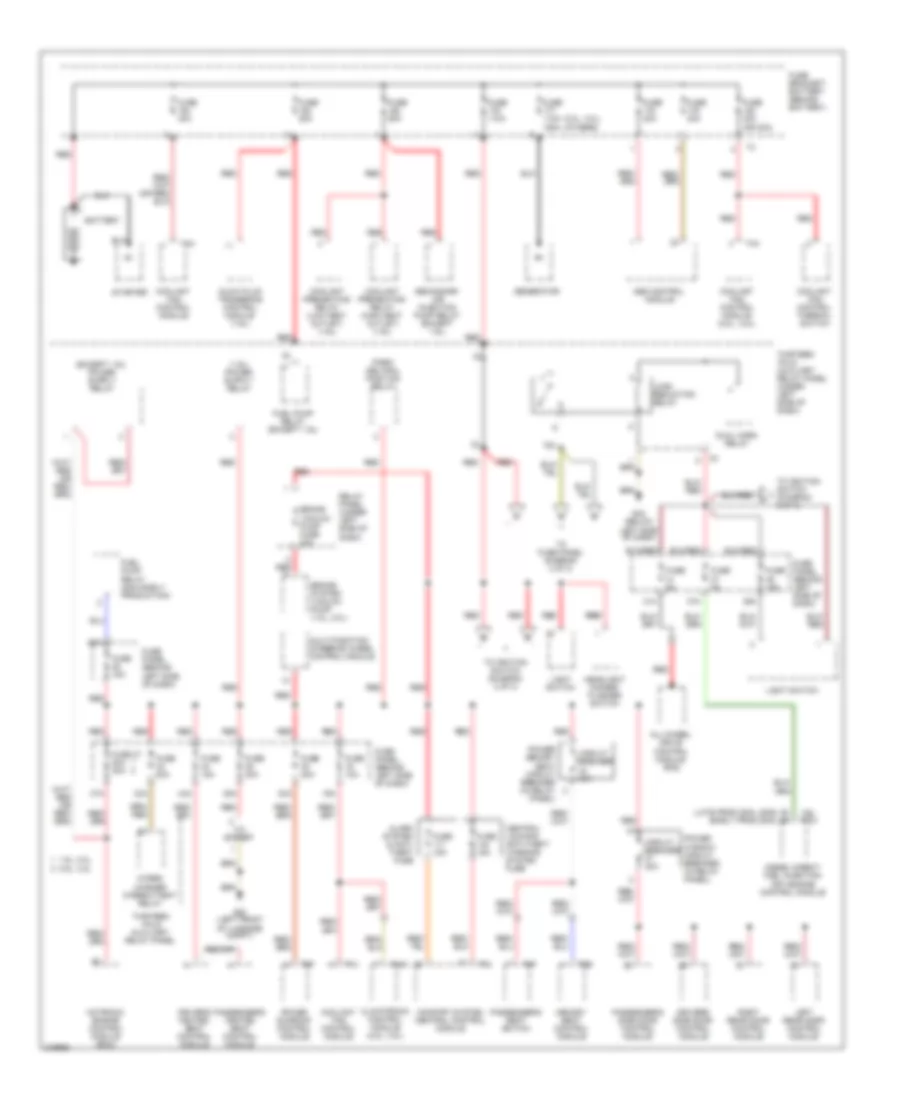 Power Distribution Wiring Diagram 1 of 3 for Volkswagen GTI 2004