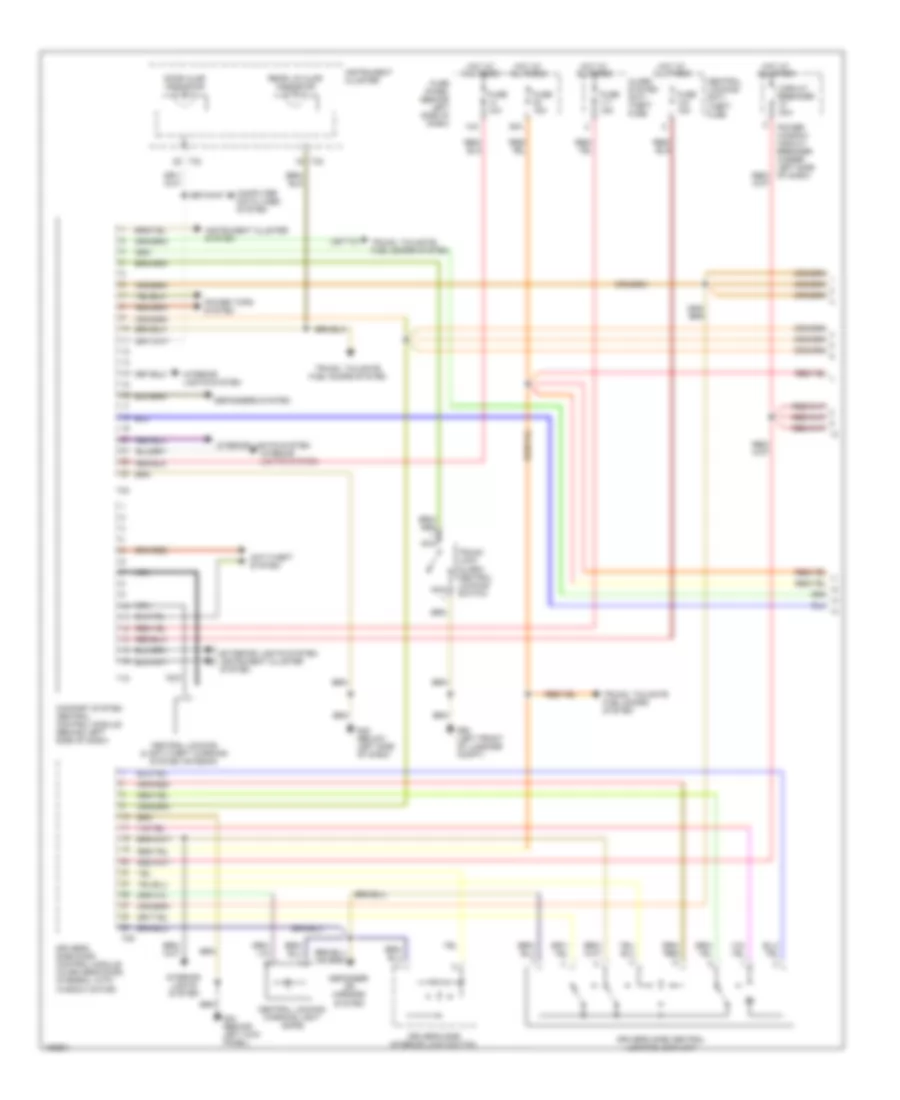 Power Door Locks Wiring Diagram 1 of 2 for Volkswagen GTI 2004