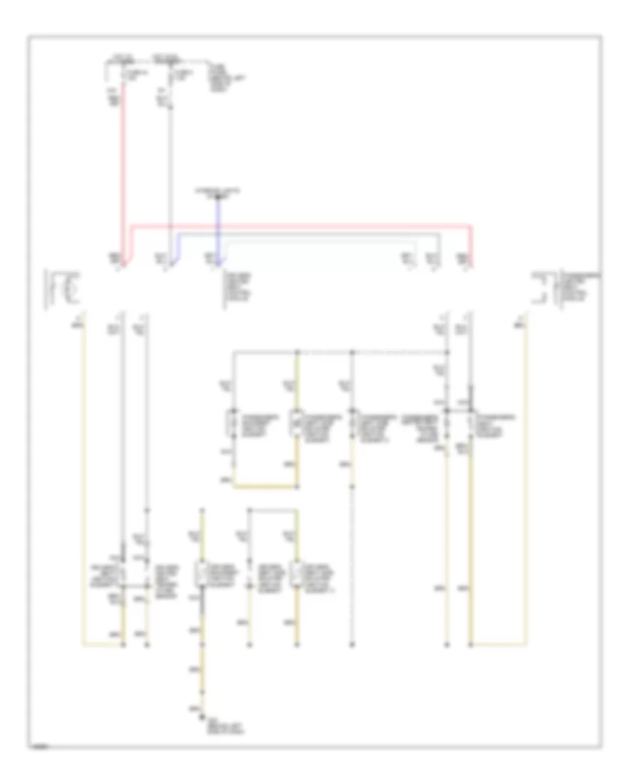 Heated Seats Wiring Diagram, with Leather Seats for Volkswagen GTI 2004