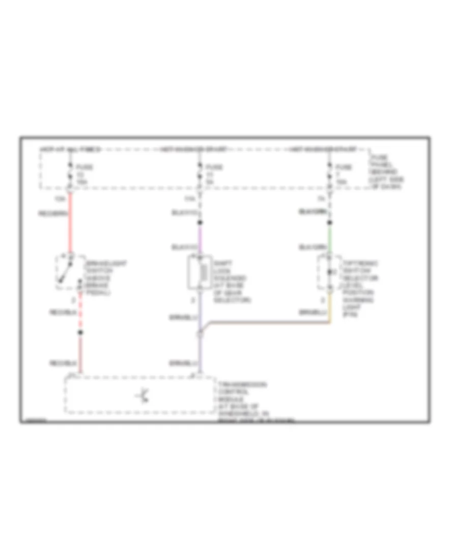 1 8L Turbo Shift Interlock Wiring Diagram for Volkswagen GTI 2004