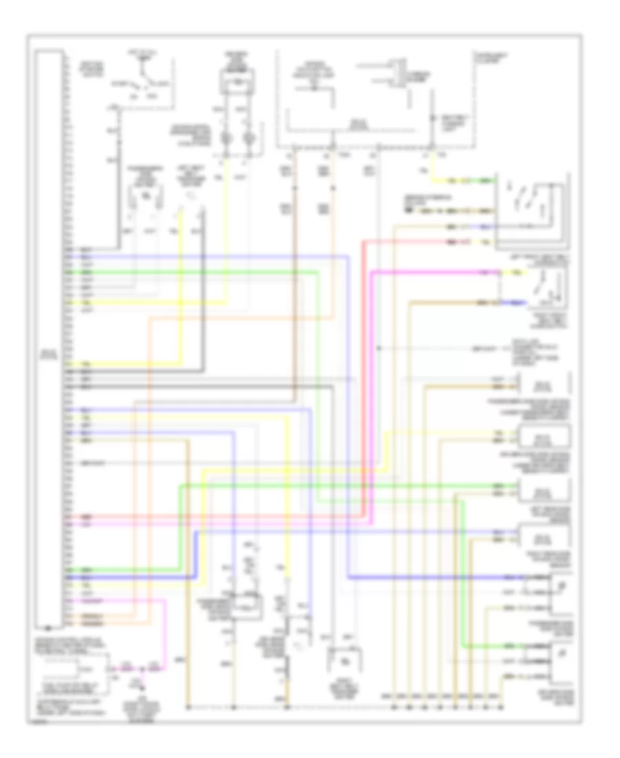 Supplemental Restraints Wiring Diagram for Volkswagen GTI 2004