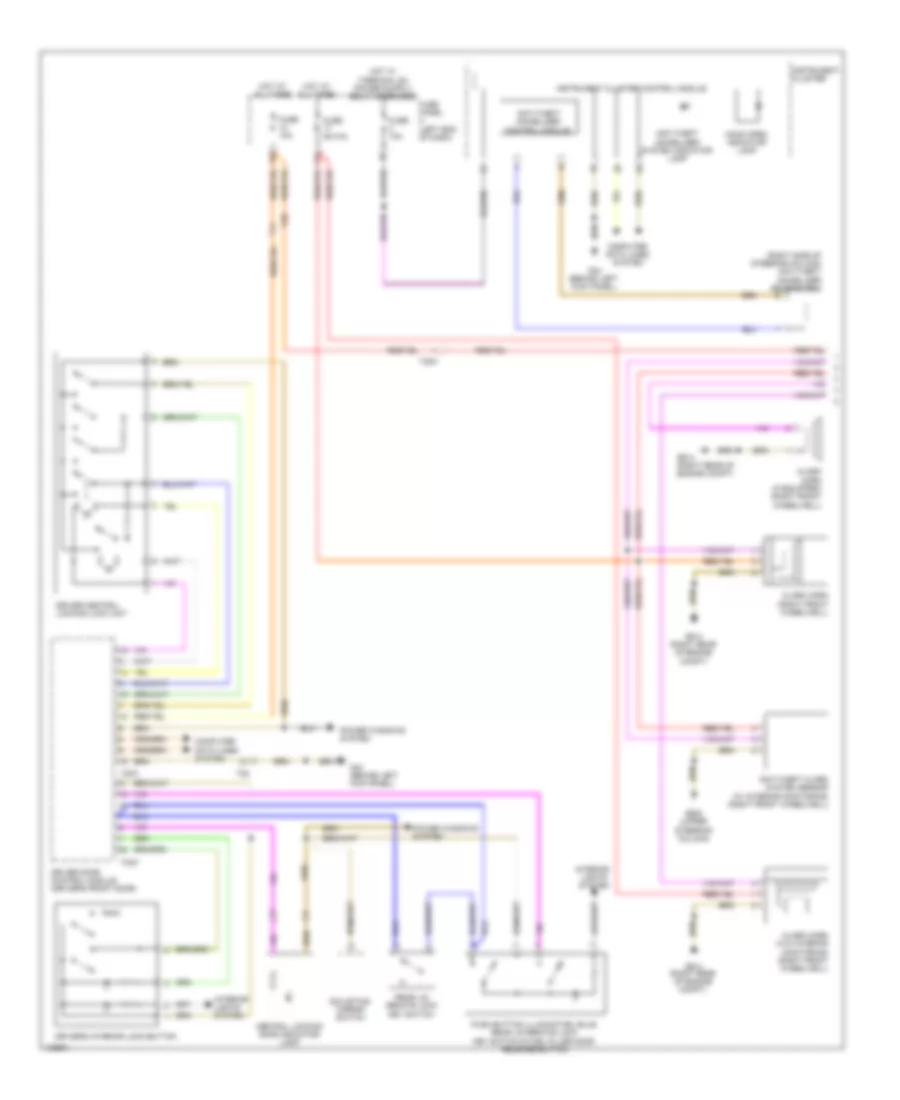 Forced Entry Wiring Diagram (1 of 2) for Volkswagen Eos Executive 2014