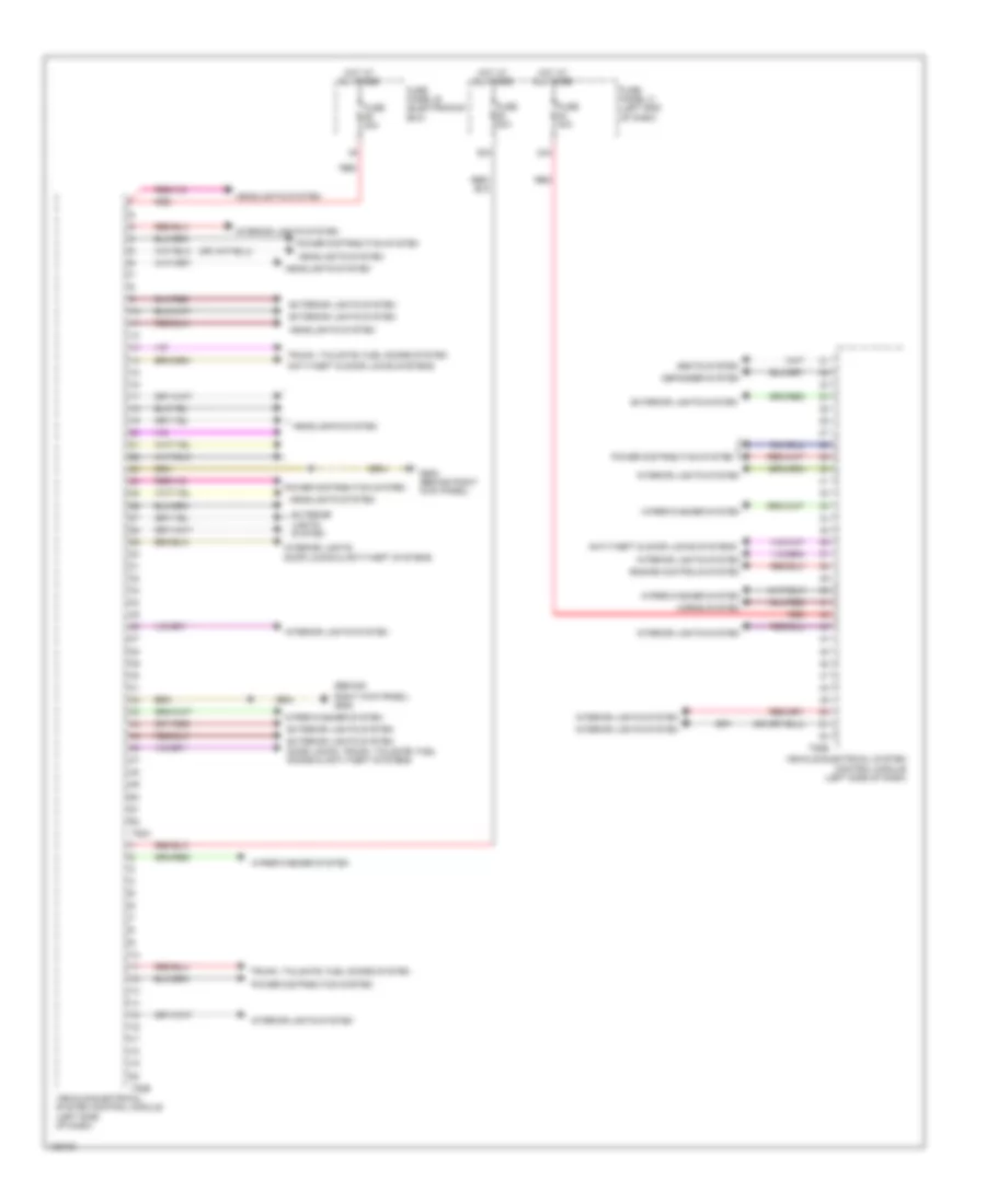 Vehicle Electrical System Control Module Wiring Diagram 1 of 2 for Volkswagen Eos Executive 2014