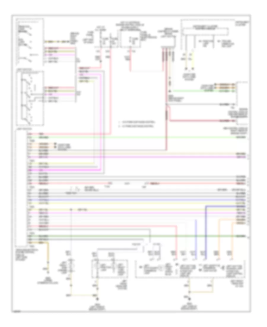 Exterior Lamps Wiring Diagram (1 of 3) for Volkswagen Eos Executive 2014