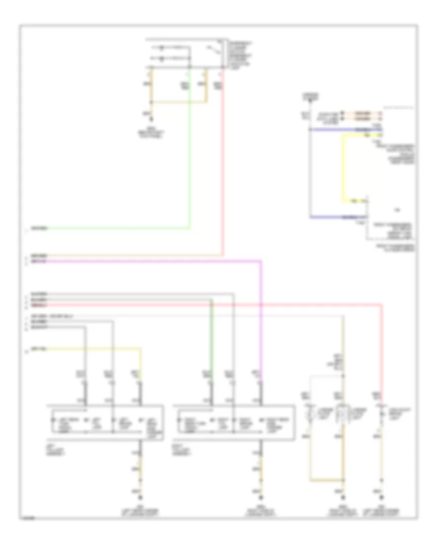 Exterior Lamps Wiring Diagram (3 of 3) for Volkswagen Eos Executive 2014