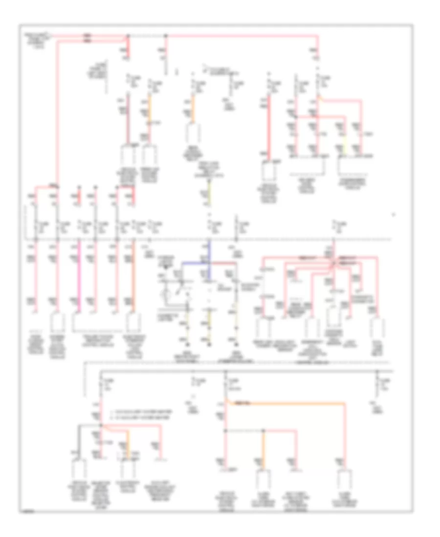 Power Distribution Wiring Diagram 4 of 5 for Volkswagen Eos Executive 2014