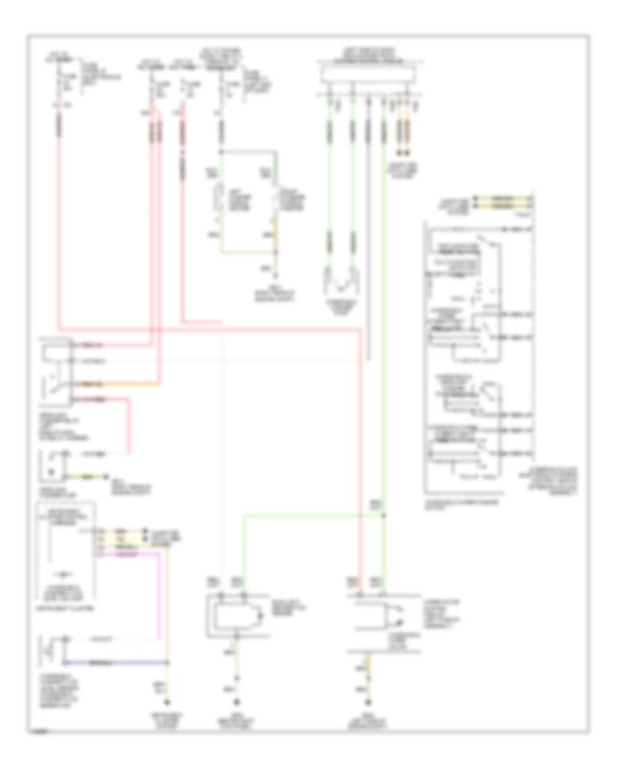 WiperWasher Wiring Diagram for Volkswagen Eos Executive 2014