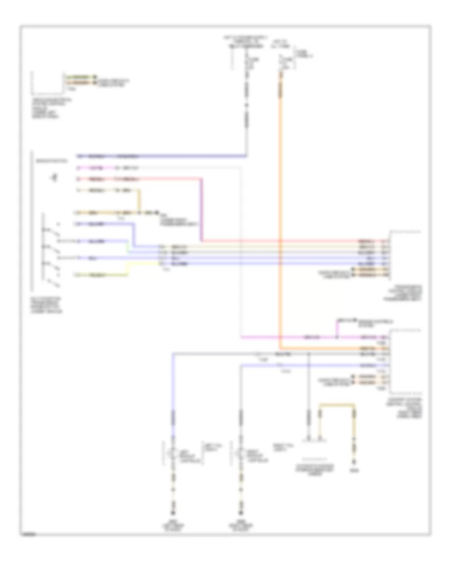 Backup Lamps Wiring Diagram for Volkswagen Touareg Hybrid 2011