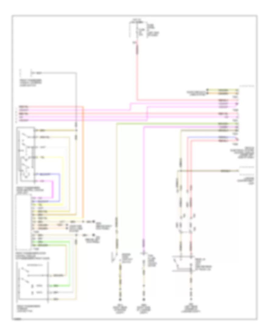 Forced Entry Wiring Diagram 2 of 2 for Volkswagen Eos Komfort 2014