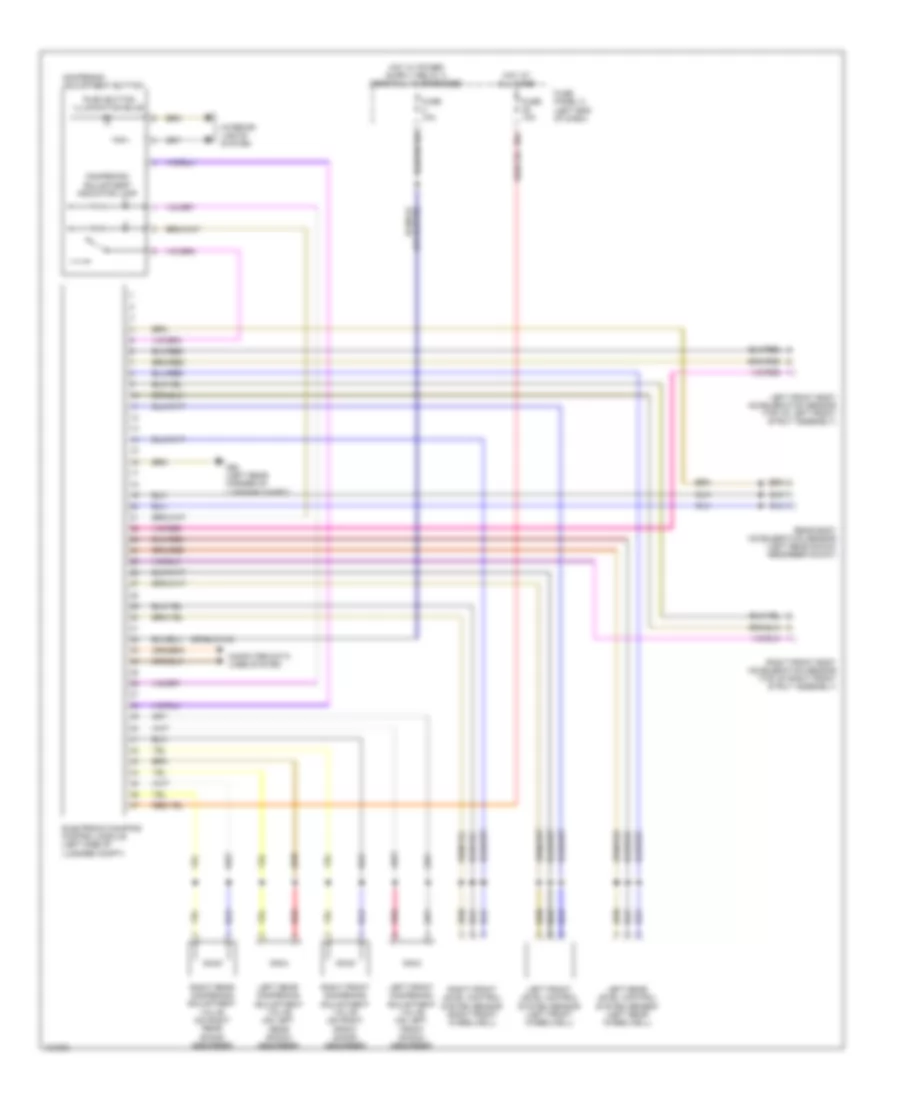 Electronic Suspension Wiring Diagram for Volkswagen Eos Komfort 2014