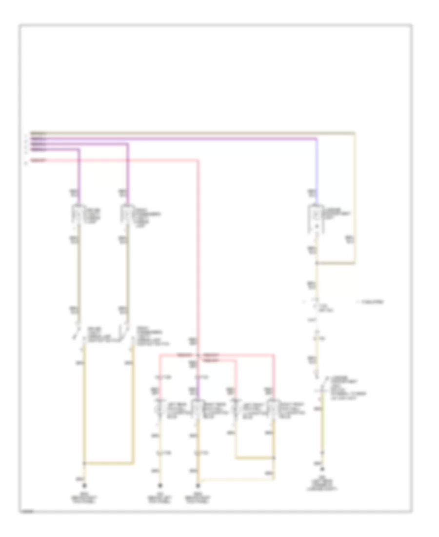 Courtesy Lamps Wiring Diagram (2 of 2) for Volkswagen Eos Komfort 2014