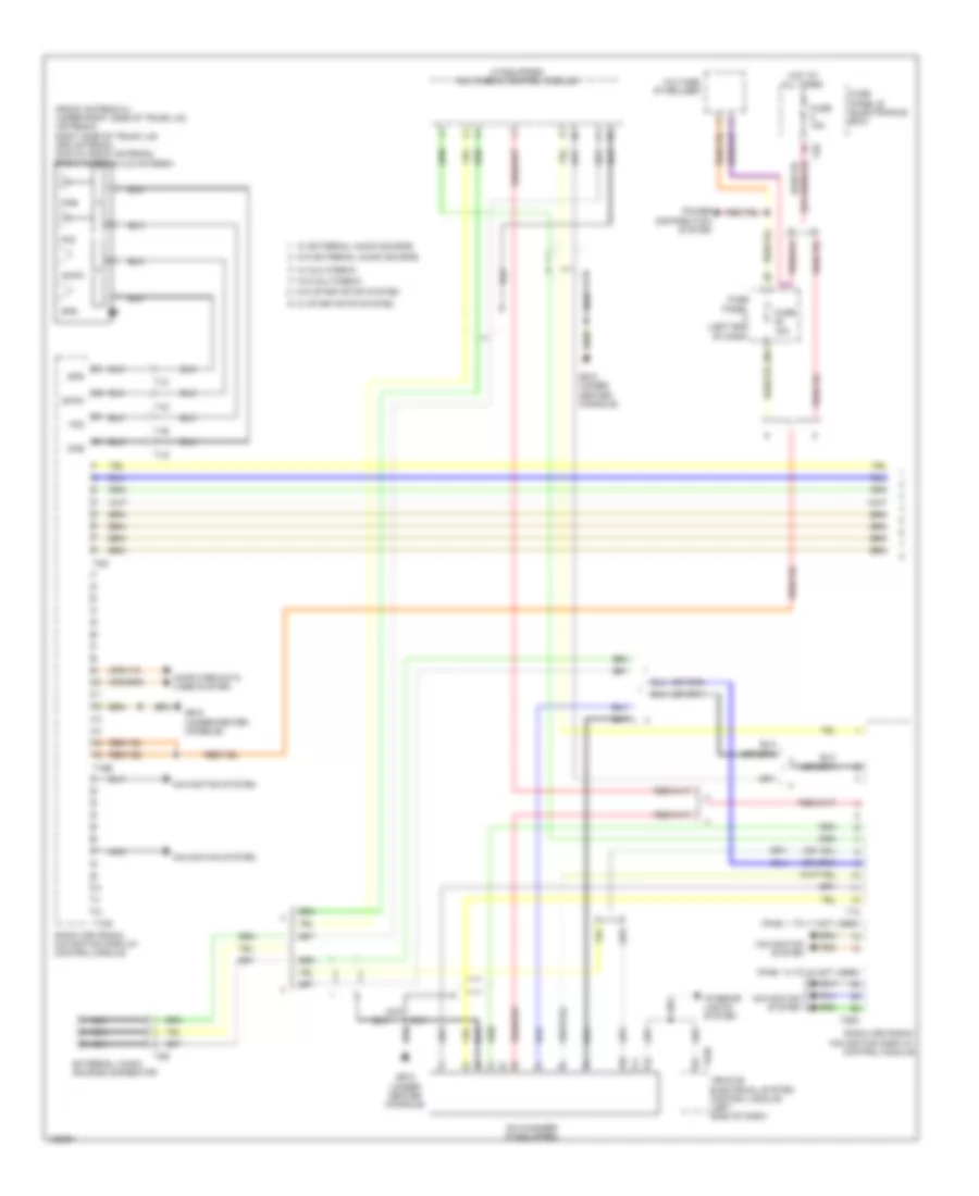 Navigation Wiring Diagram with Amplifier 1 of 2 for Volkswagen Eos Komfort 2014