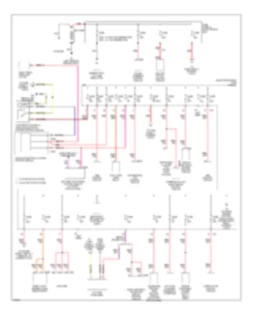 Power Distribution Wiring Diagram 1 of 5 for Volkswagen Eos Komfort 2014
