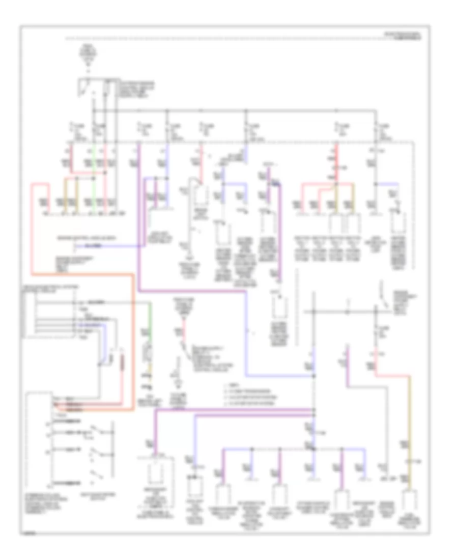 Power Distribution Wiring Diagram (2 of 5) for Volkswagen Eos Komfort 2014