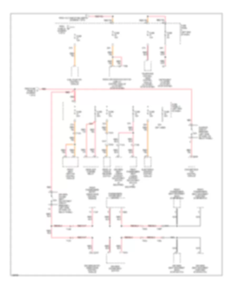 Power Distribution Wiring Diagram (5 of 5) for Volkswagen Eos Komfort 2014