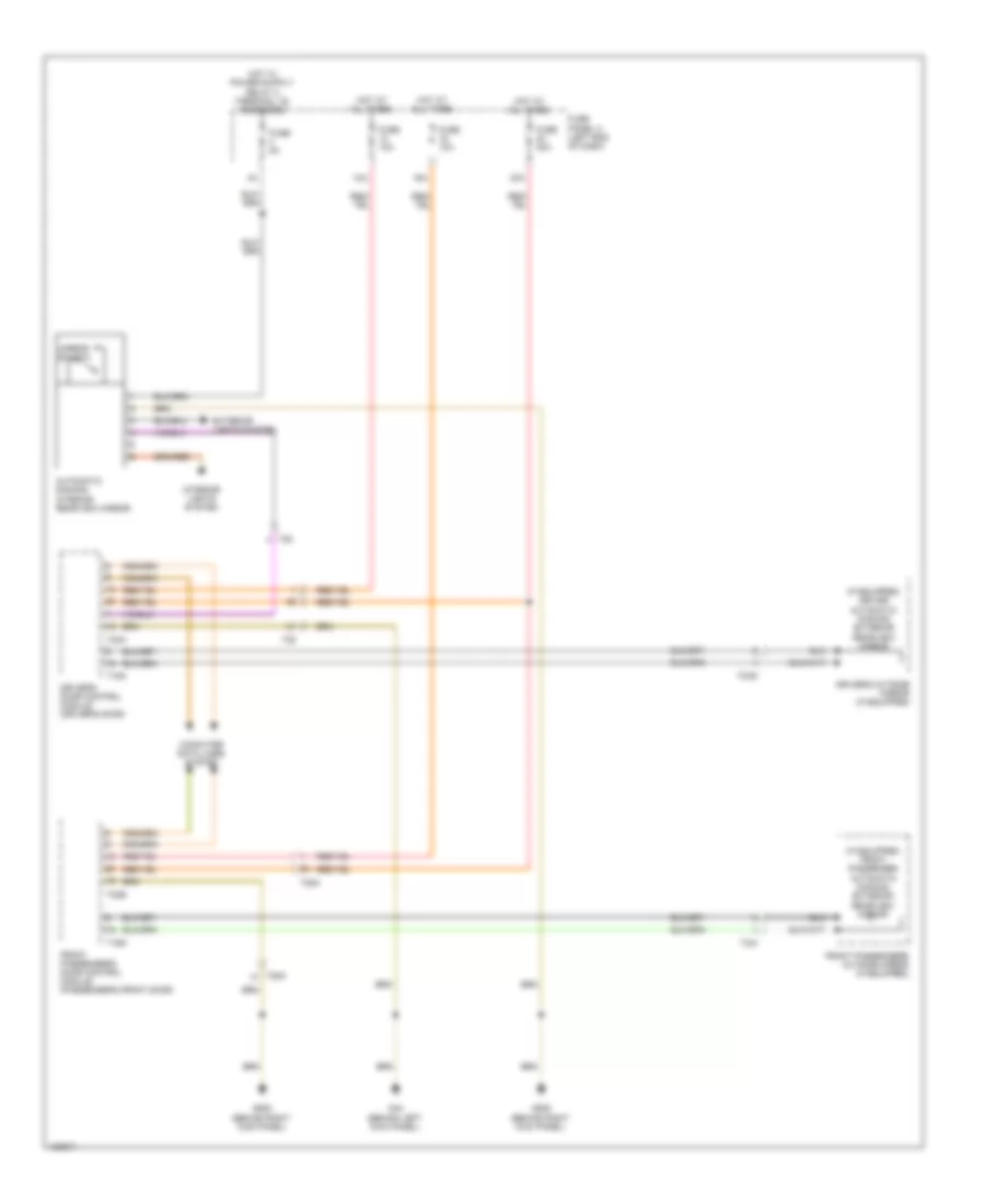 Automatic DayNight Mirror Wiring Diagram, without High Beam Assist for Volkswagen Eos Komfort 2014