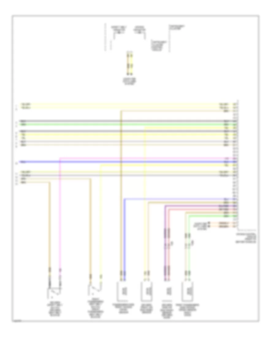 Supplemental Restraints Wiring Diagram 3 of 3 for Volkswagen Eos Komfort 2014