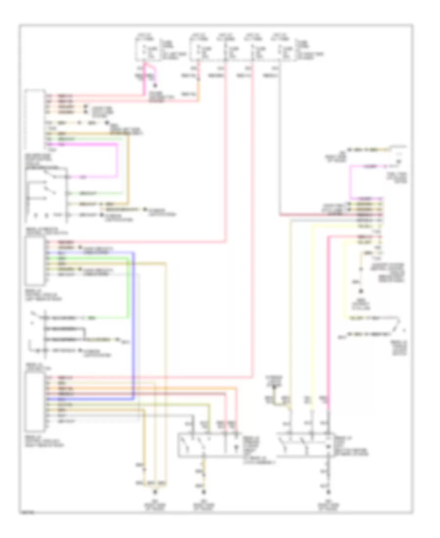 Trunk  Fuel Door Release Wiring Diagram, Wagon for Volkswagen Passat Turbo 2008