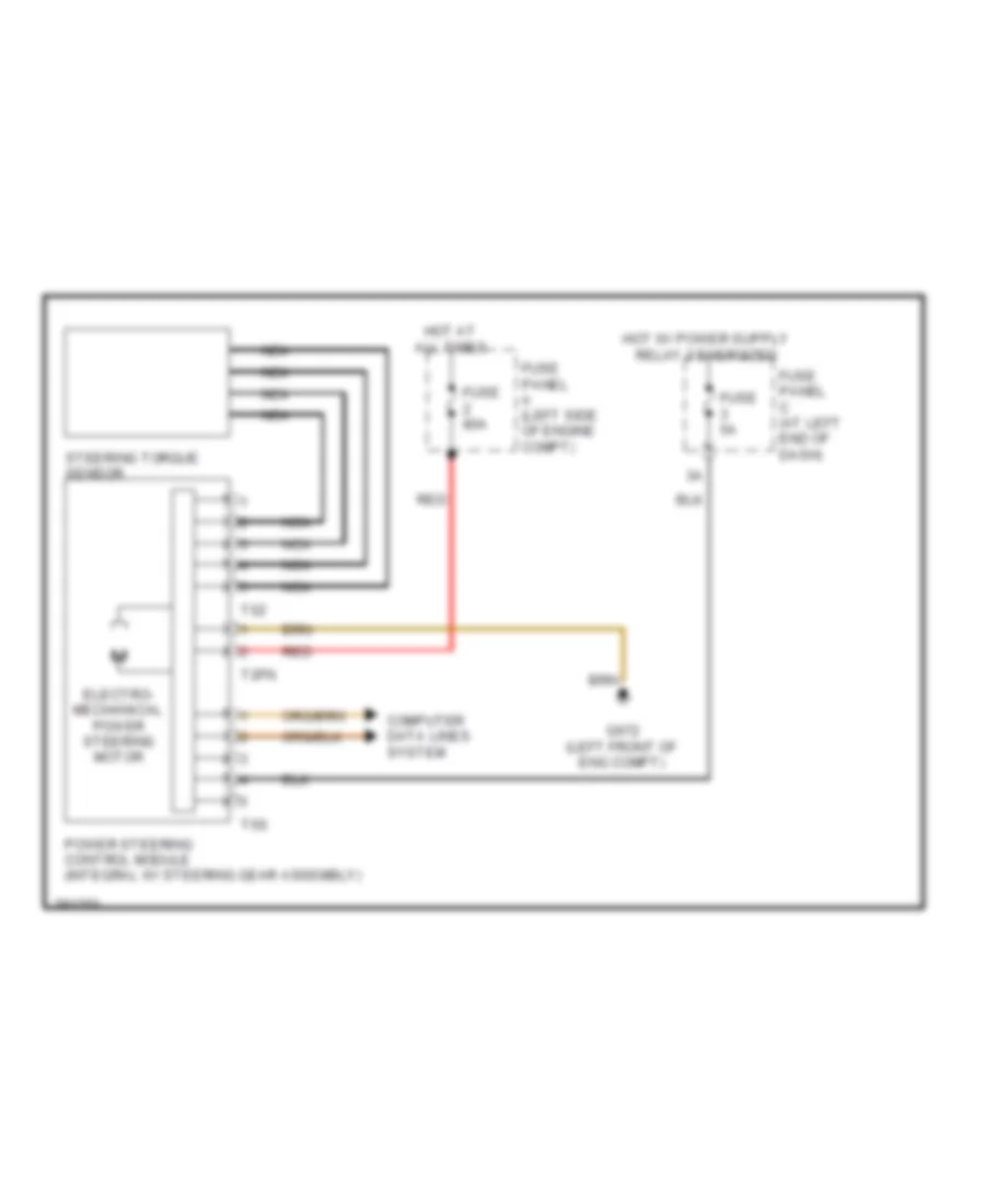 Electronic Power Steering Wiring Diagram for Volkswagen Passat Turbo 2008