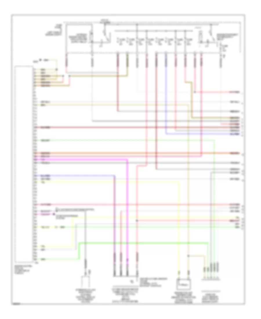 2.0L, Engine Performance Wiring Diagram, CAWB (1 of 6) for Volkswagen Passat Turbo 2008