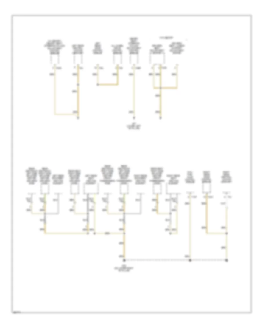 Ground Distribution Wiring Diagram 2 of 6 for Volkswagen Passat Turbo 2008