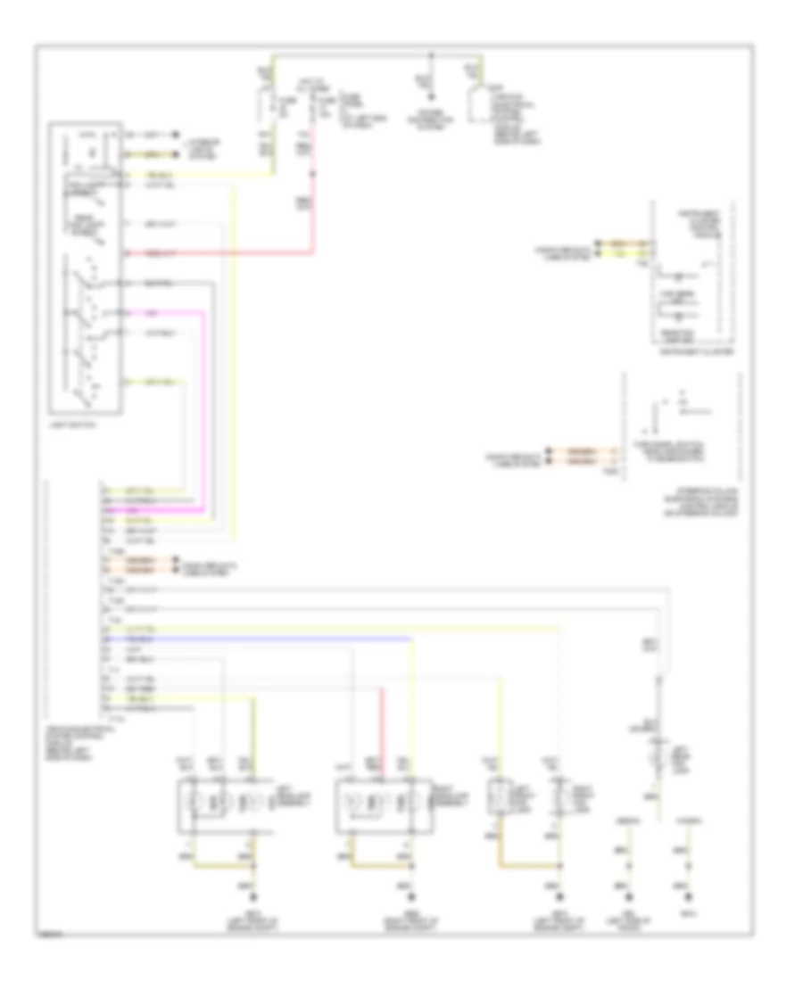 Headlights Wiring Diagram without High Intensity Gas Discharge Headlights for Volkswagen Passat Turbo 2008