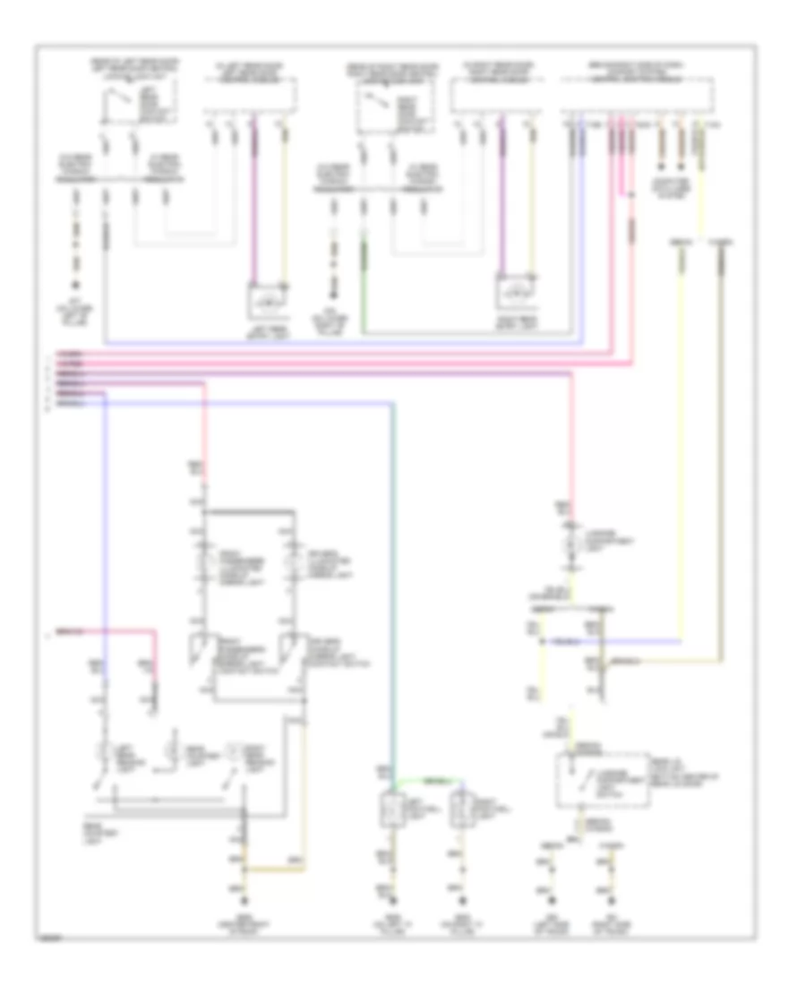 Courtesy Lamps Wiring Diagram 2 of 2 for Volkswagen Passat Turbo 2008