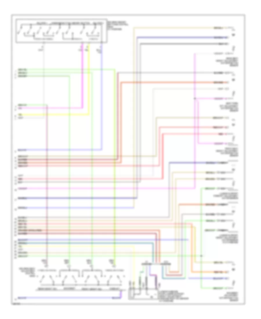 Memory Systems Wiring Diagram 2 of 2 for Volkswagen Passat Turbo 2008