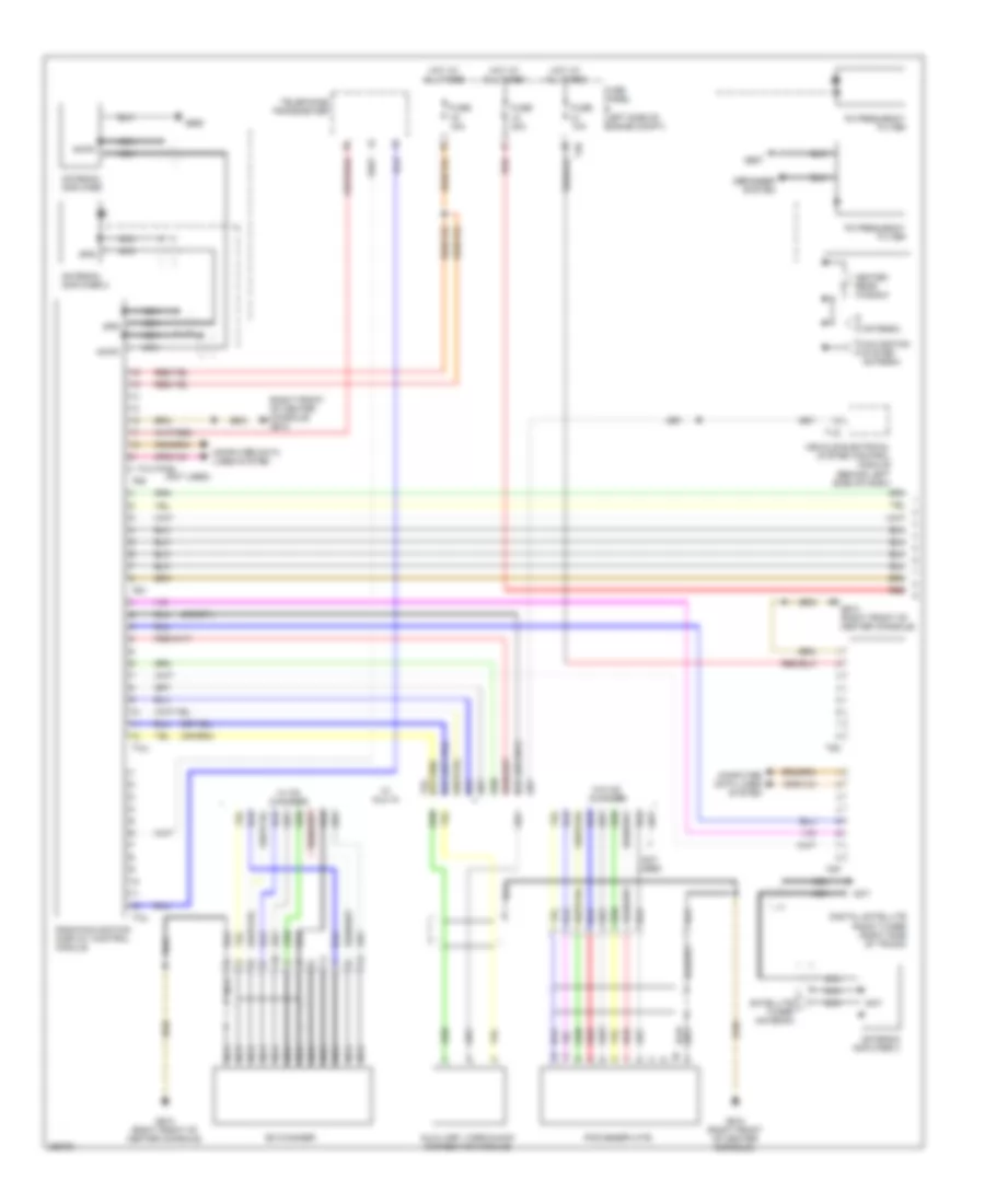 Navigation Wiring Diagram with Amplifier 1 of 2 for Volkswagen Passat Turbo 2008