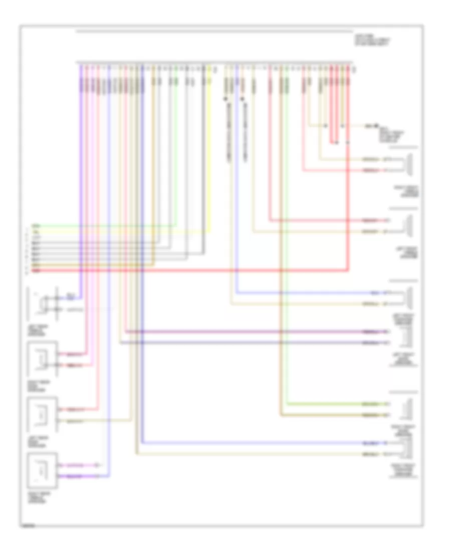 Navigation Wiring Diagram with Amplifier 2 of 2 for Volkswagen Passat Turbo 2008