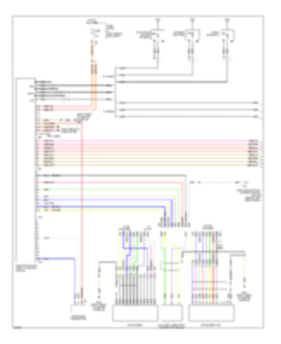 Navigation Wiring Diagram without Amplifier 1 of 2 for Volkswagen Passat Turbo 2008