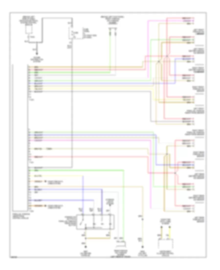 Parking Assistant Wiring Diagram Sedan for Volkswagen Passat Turbo 2008