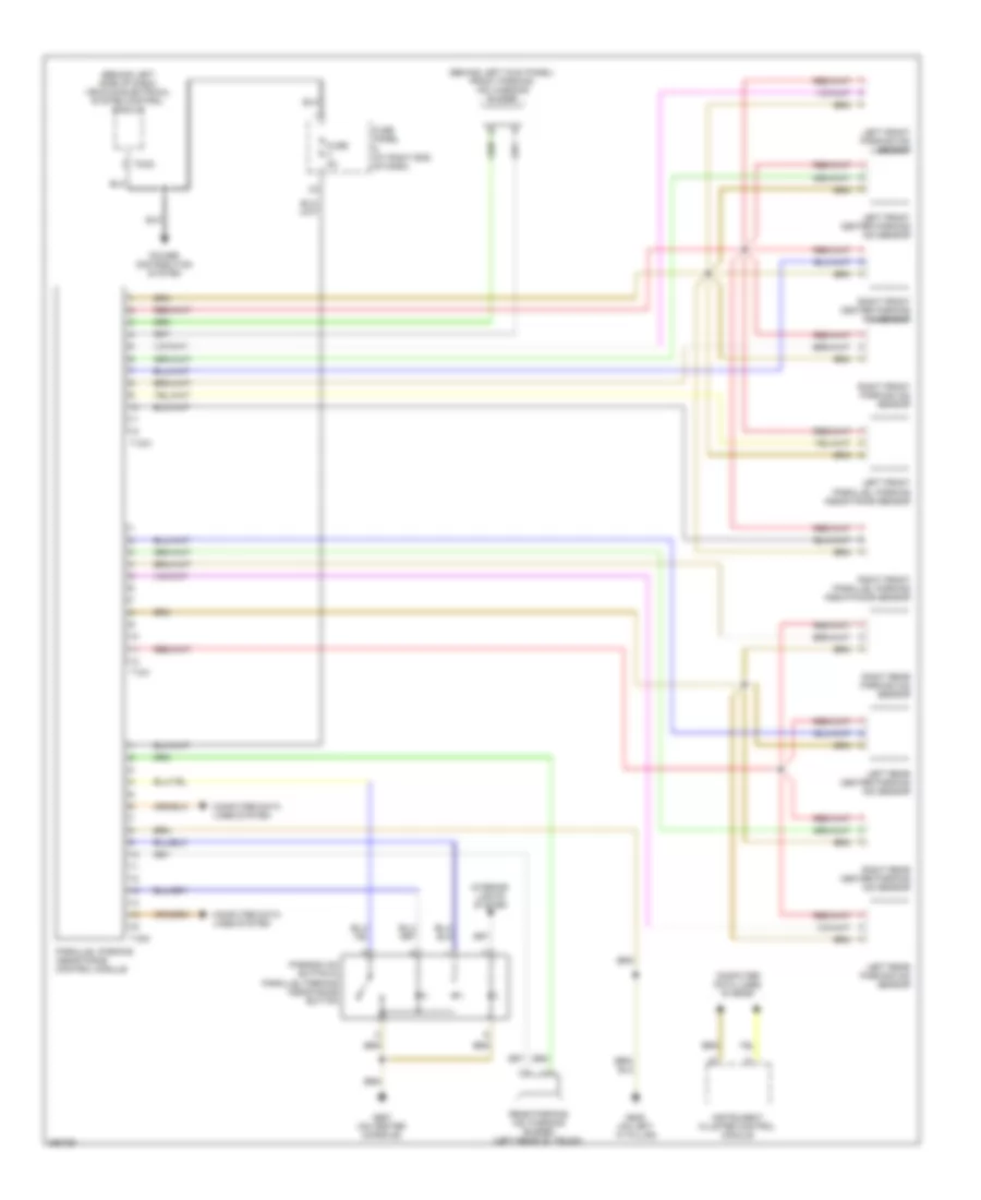 Parking Assistant Wiring Diagram Wagon for Volkswagen Passat Turbo 2008