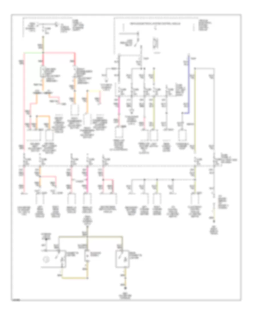 2.0L, Power Distribution Wiring Diagram (2 of 4) for Volkswagen Passat Turbo 2008