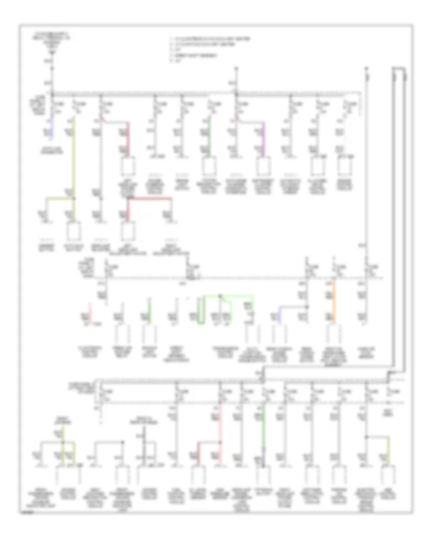 2.0L, Power Distribution Wiring Diagram (3 of 4) for Volkswagen Passat Turbo 2008