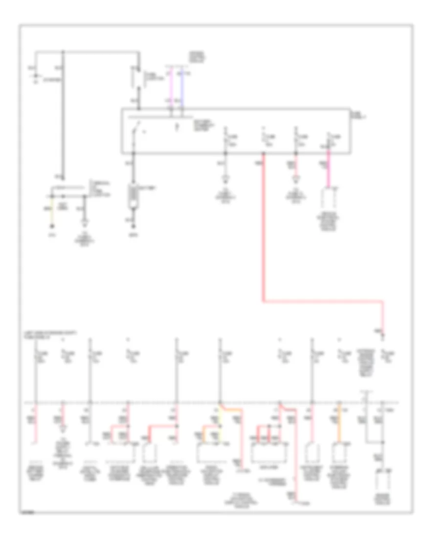 3.6L, Power Distribution Wiring Diagram (1 of 5) for Volkswagen Passat Turbo 2008