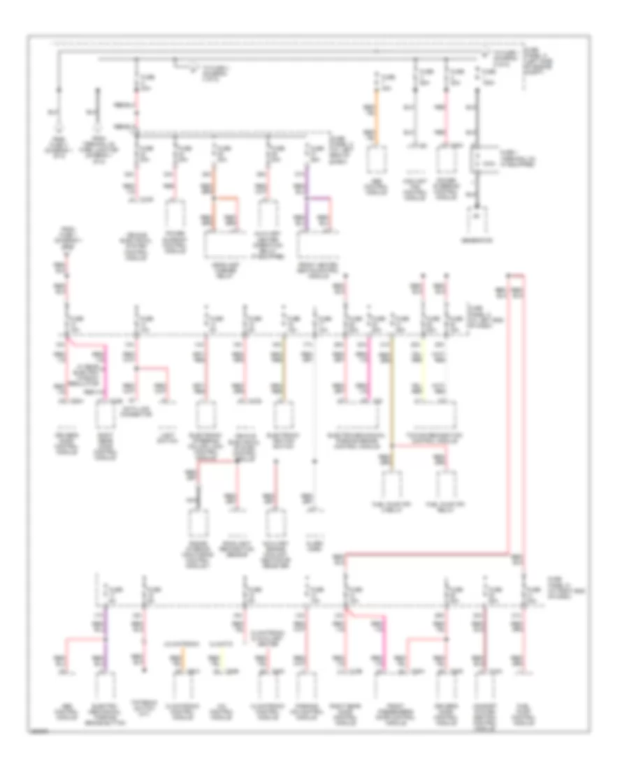 3.6L, Power Distribution Wiring Diagram (2 of 5) for Volkswagen Passat Turbo 2008