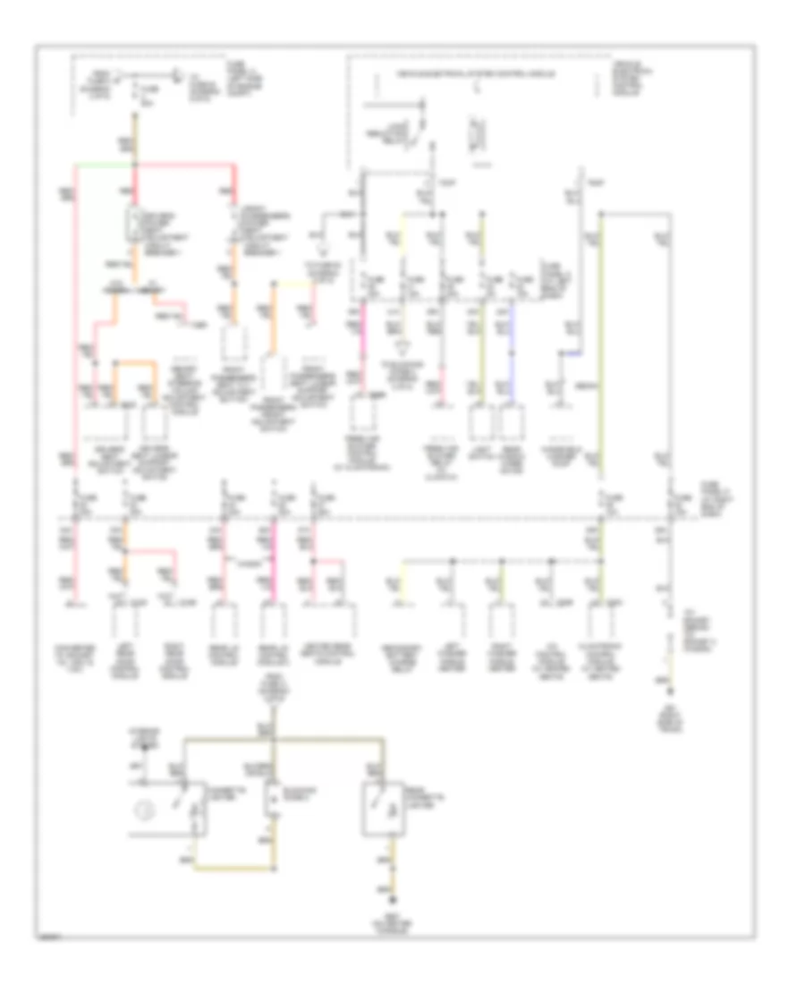 3.6L, Power Distribution Wiring Diagram (3 of 5) for Volkswagen Passat Turbo 2008