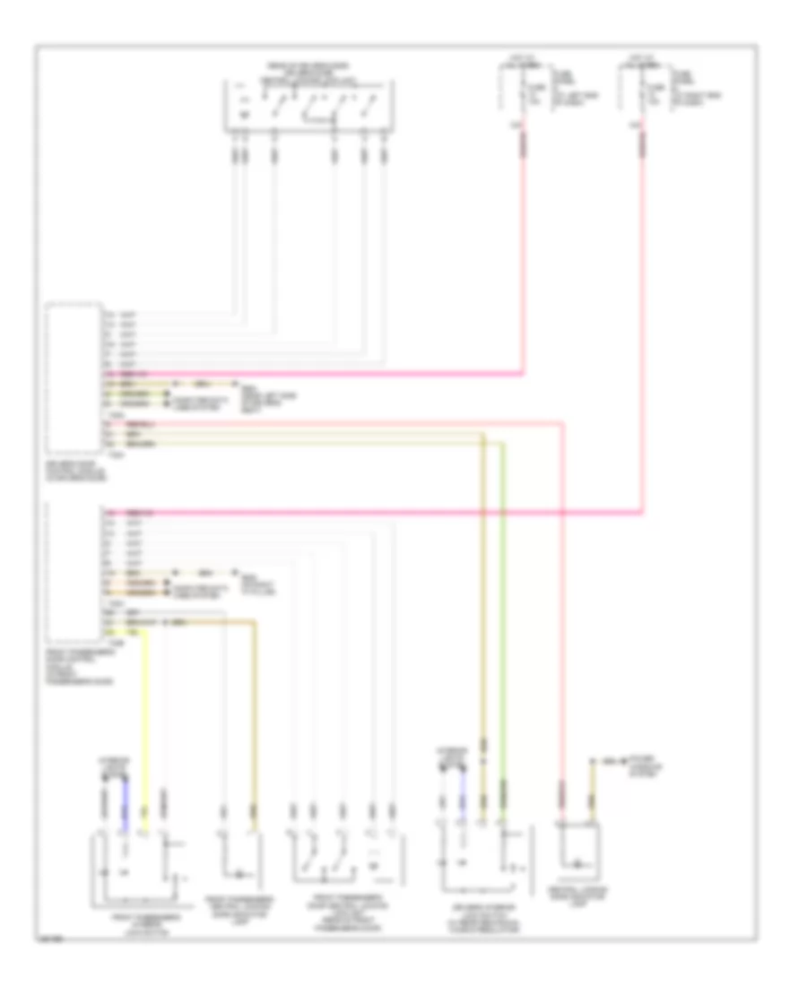 Power Door Locks Wiring Diagram, Sedan (3 of 3) for Volkswagen Passat Turbo 2008