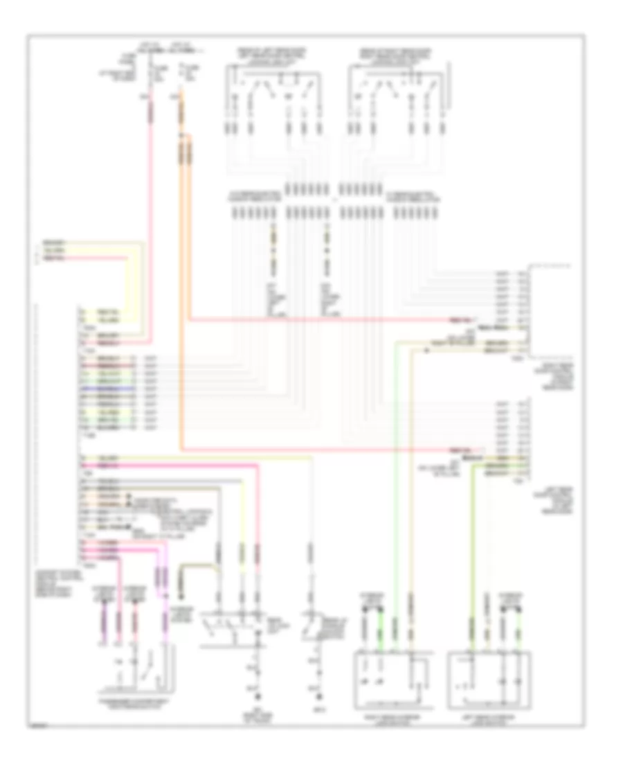 Power Door Locks Wiring Diagram, Wagon (2 of 3) for Volkswagen Passat Turbo 2008