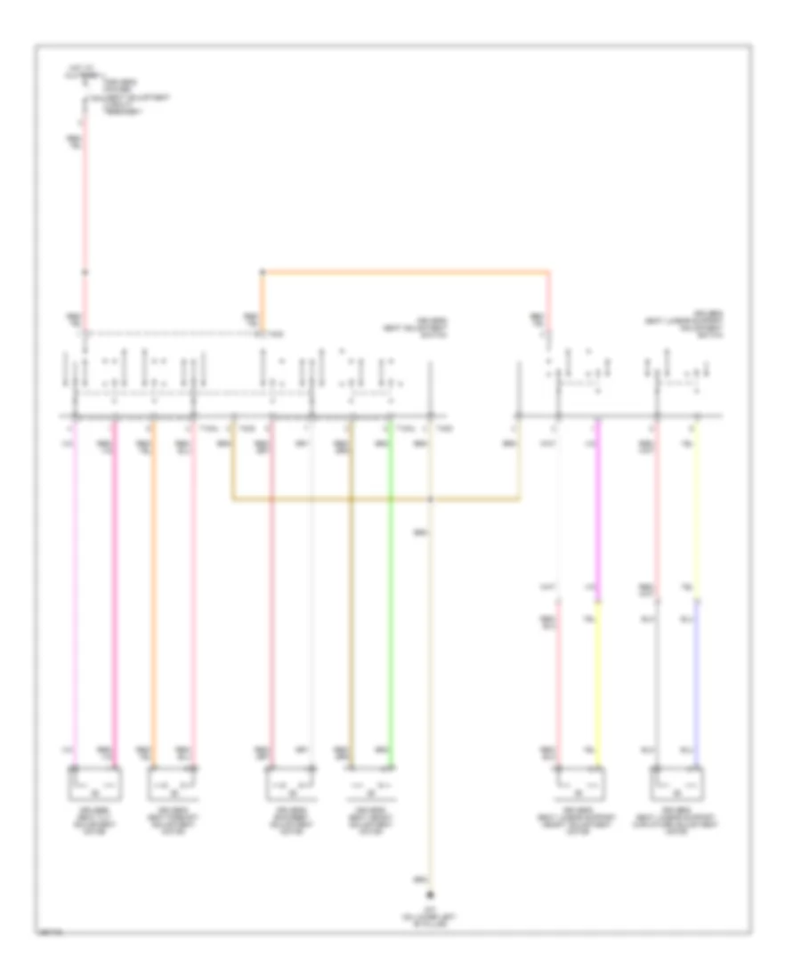 Driver Power Seat Wiring Diagram for Volkswagen Passat Turbo 2008