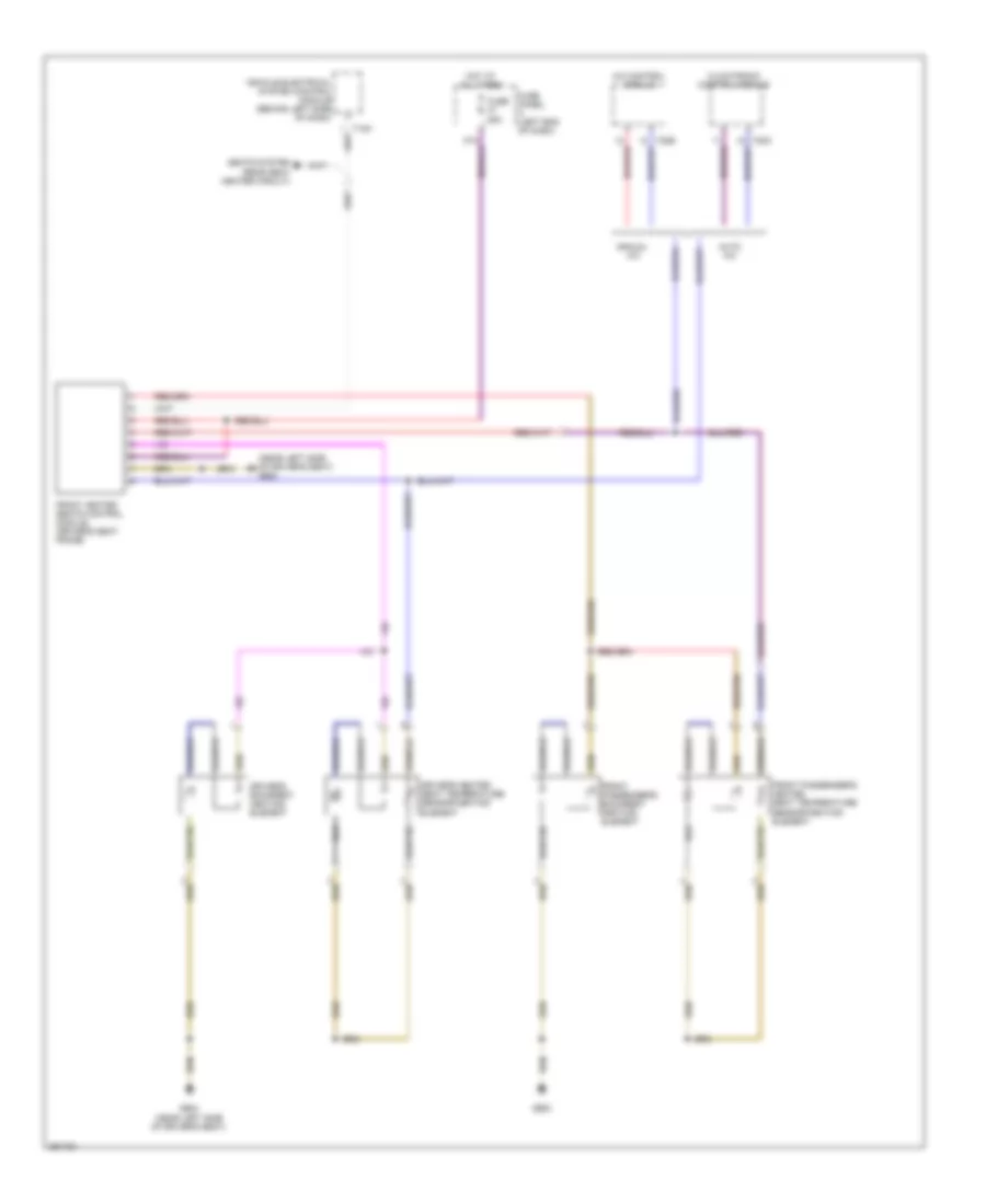 Front Heated Seats Wiring Diagram with Standard Seats for Volkswagen Passat Turbo 2008